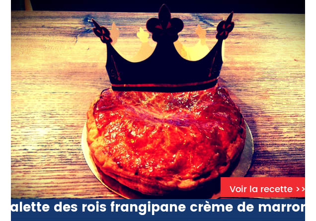 Galette des rois frangipane crème de marrons